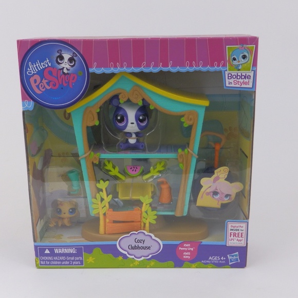 Littlest Pet Shop Cozy Clubhouse Bobble Style Penny Ling & Kitty NIB 2013 - Picture 1 of 4